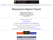 Tablet Screenshot of bannertownbaptist.org